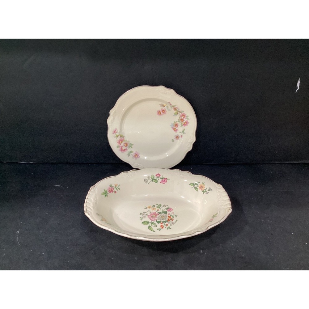 Homer Laughlin "Virginia Rose" Serving Dish/Luncheon Plate *
